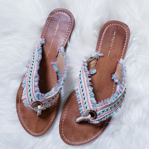 Report Selma Slide Flip Flop Sandals - Picture 1 of 5